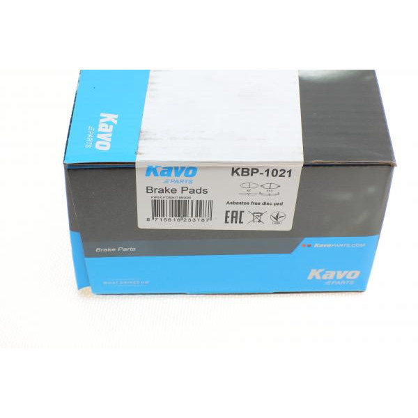 KBP1021 KAVO PARTS Колодки гальмівні (передні) Chevrolet Aveo 1.2-1.6 11- (142x54)