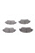 KBP2056 KAVO PARTS Колодки гальмівні (передні) Honda Civic VII//VIII 03-12 (136.8x52)