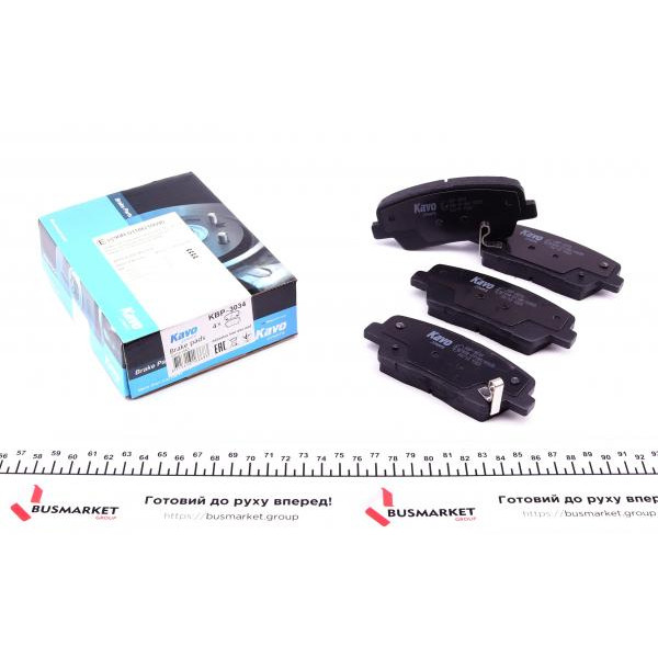 KBP3034 KAVO PARTS Колодки гальмівні (задні) Hyundai Santa Fe II 06-/Kia Sorento II 09-