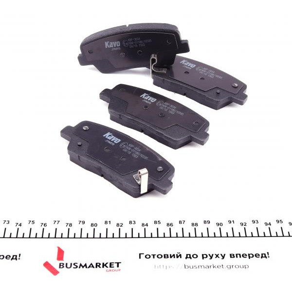 KBP3034 KAVO PARTS Колодки гальмівні (задні) Hyundai Santa Fe II 06-/Kia Sorento II 09-