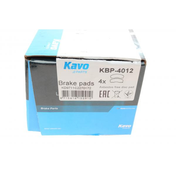 KBP4012 KAVO PARTS Колодки гальмівні (передні) Kia Carnival/K2500/Pregio 97-