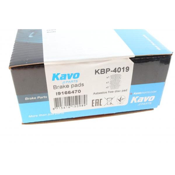 KBP4019 KAVO PARTS Колодки гальмівні (задні) Kia Carens III 06- (100.7x42)
