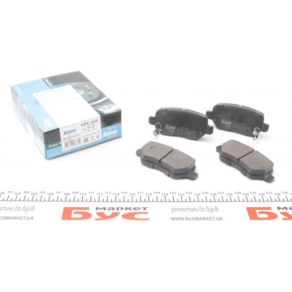 KBP4020 KAVO PARTS Колодки гальмівні (задні) Opel Combo 01-