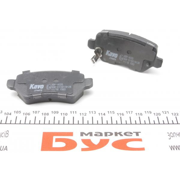 KBP4020 KAVO PARTS Колодки гальмівні (задні) Opel Combo 01-