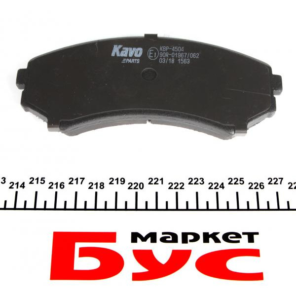KBP4504 KAVO PARTS Колодки гальмівні (передні) Mitsubishi Grandis/Pajero 90-
