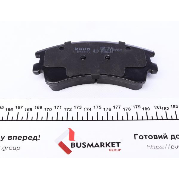KBP4512 KAVO PARTS Колодки гальмівні (передні) Mazda 6 02-08