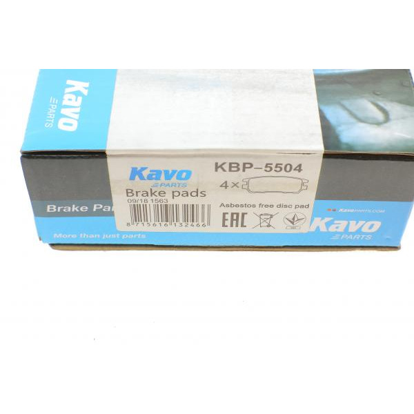 KBP5504 KAVO PARTS Колодки гальмівні (задні) Mitsubishi Pajero 90-01/L400 94-05