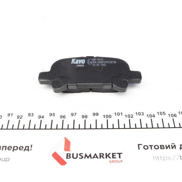 KBP9119 KAVO PARTS Колодки гальмівні (задні) Toyota Camry/Avalon/Solara 99-12