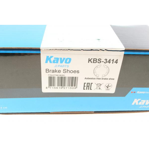 KBS3414 KAVO PARTS Колодки гальмівні (задні) Hyundai i30/ix35/Kia Cee'd/PRO 1.4-2.0 06- (барабанні) (168x27)