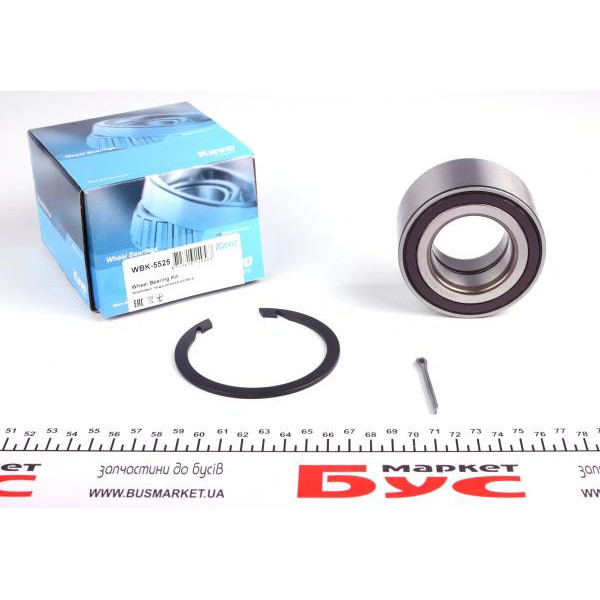 WBK5525 KAVO PARTS Підшипник маточини (передньої) Peugeot 4007/4008/Mitsubishi ASX/Outlander (43x80x40) (+ABS)