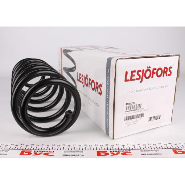4004218 LESJOFORS Пружина (передня) Audi A4 1.6 АКПП 94-00/1.8/1.9TDI/2.4/2.6/2.8 МКПП 95-01 (седан/унів)(без спорт.)