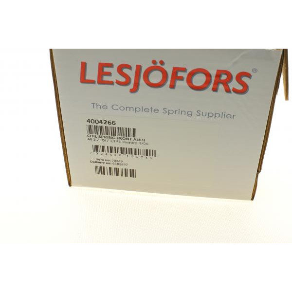 4004266 LESJOFORS Пружина (передня) Audi A6 2.7 TDI/3.2 FSI 04-11 (седан/універсал) (без спорт.ход.ч.)