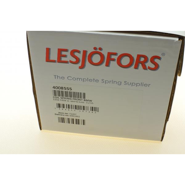 4008555 LESJOFORS Пружина (передня) BMW 5 (G30/F90) 16-20 B57/B58 (седан) (зі спорт.ход.ч) (з/без автоном.отоплений.)