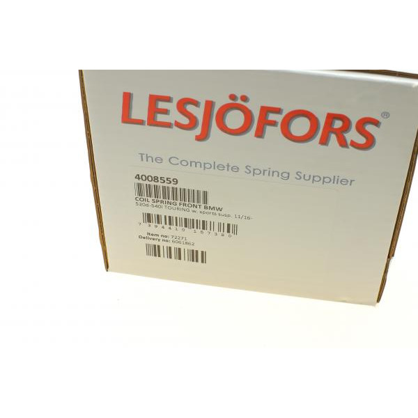 4008559 LESJOFORS Пружина (передня) BMW 5 (G31) 17-20 B47/57/B58 (універсал)(зі спорт.ход.ч) (без автоном.опалення)