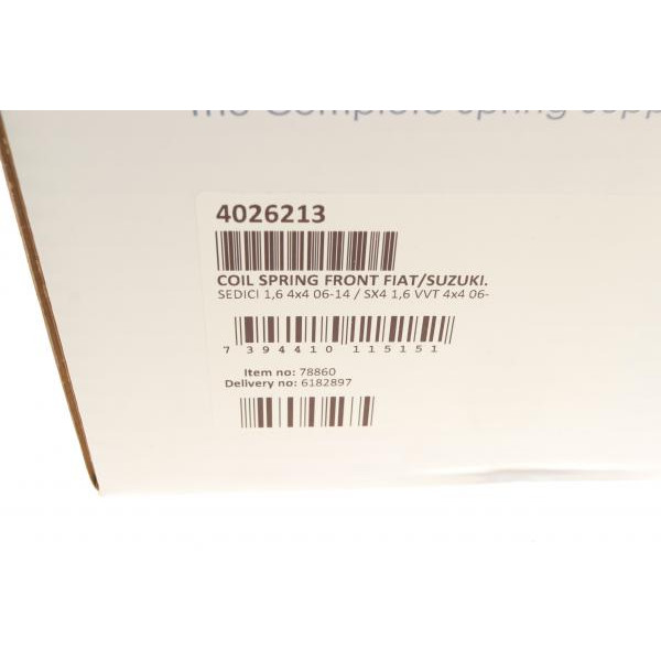 4026213 LESJOFORS Пружина (передня) Fiat Sedici 1.6 16V 06-14 (SUV)/Suzuki SX4 1.6 VVT 06- (накл.зад.ч.)