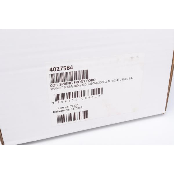 4027584 LESJOFORS Пружина (передня) Ford Transit 2.4DI/TDCi V184 00-06 (Model 350L,350M,330L,300L,300M) RWD (рожева)