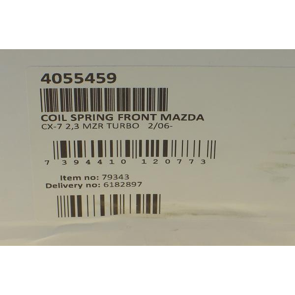 4055459 LESJOFORS Пружина (передня) Mazda CX-7 2.3 MZR 06-13 (SUV)