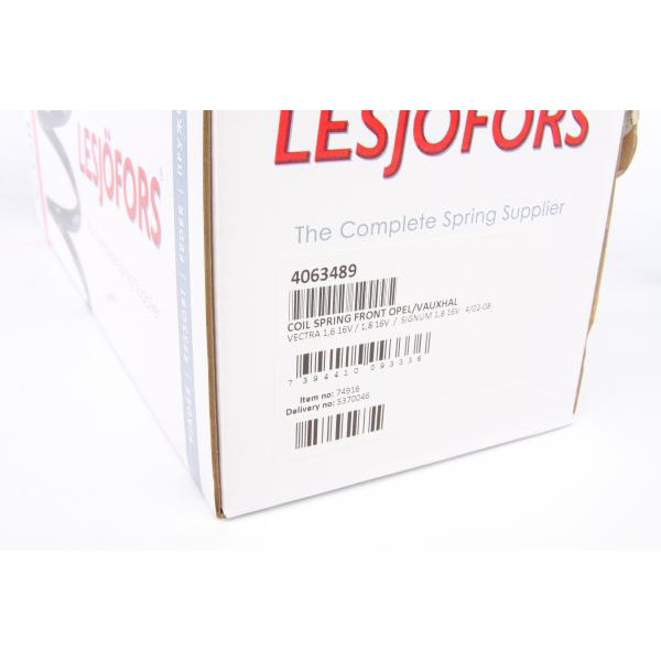 4063489 LESJOFORS Пружина (передня) Opel Vectra C 1.6/1.8/16V 04-08 (№ шасі від 41048790-/48045598-/до -48045597)