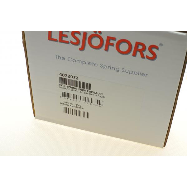 4072972 LESJOFORS Пружина (передня) Renault Scenic 2.0 16V RX4 00-03/2.0RXE 4x4 97-99 (вен)