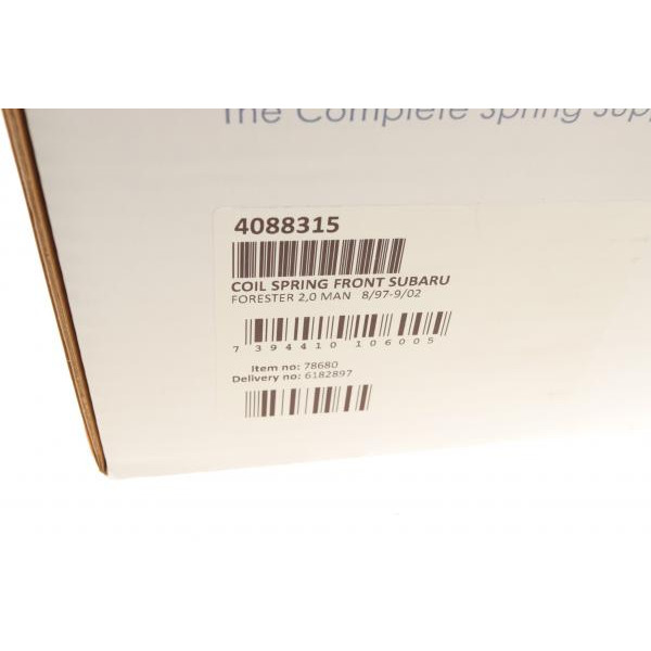 4088315 LESJOFORS Пружина (передня) Subaru Forester 2.0 AWD 97-02 (SUV) (МКПП)