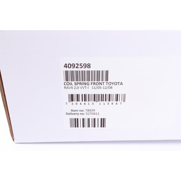 4092598 LESJOFORS Пружина (передня) Toyota Rav 4 III 2.0 08-13 (SUV)