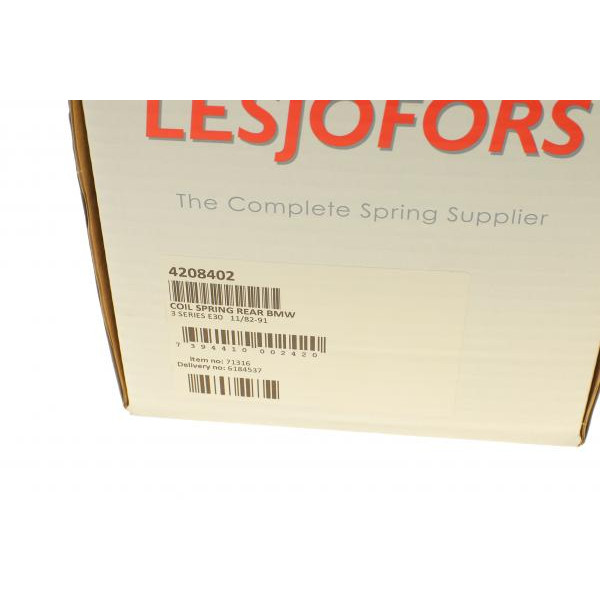 4208402 LESJOFORS Пружина (задня) BMW 3 (E30) 82-91 (седан)