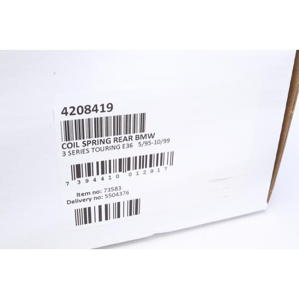 4208419 LESJOFORS Пружина (задня) BMW 3 (E36) 316i/318i/tds/320i/323i/325tds/328i 95-99 (універсал) (з пост.діам.)