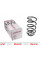 4237229 LESJOFORS Пружина (задня) Hyundai Santa Fe II 2.2СRDi 4x4/2.7 4x4 06-09 (SUV) (без с-ми рег.дор.просв.)