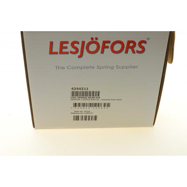 4244211 LESJOFORS Пружина (задня) Kia Sephia 1.5/1.6/1.8 97-04 (седан/накл.зад.ч)