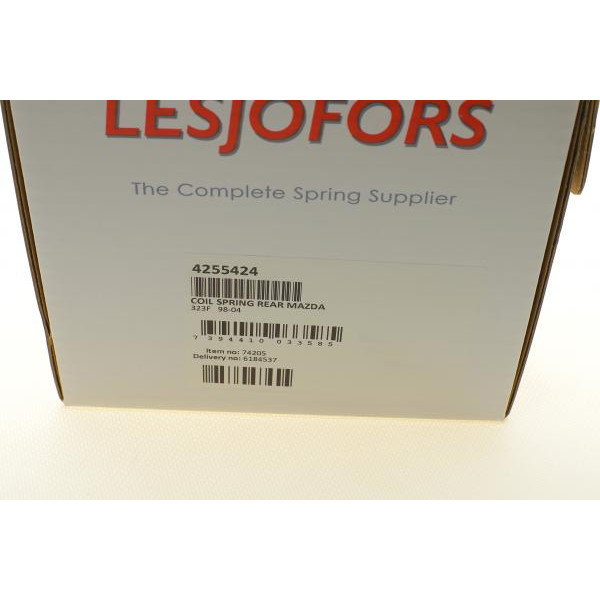4255424 LESJOFORS Пружина (задня) Mazda 323 F 1.4-2.0/2.0D 98-04 (накл.зад.ч)