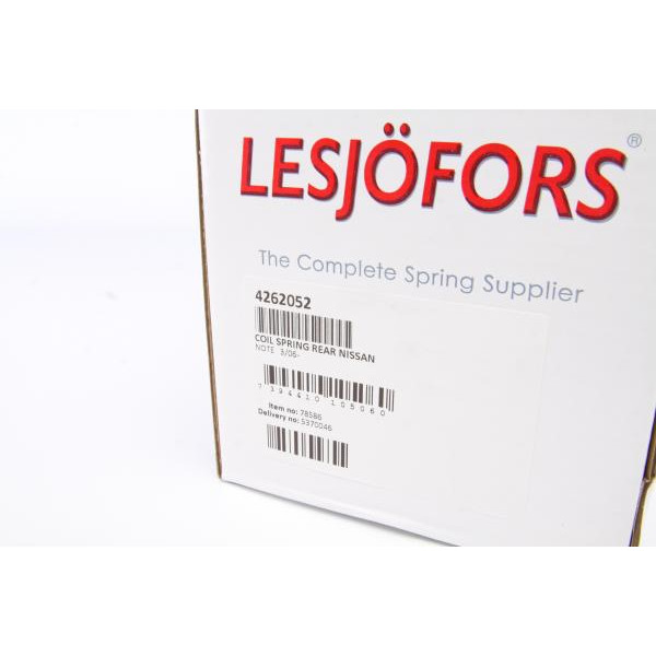 4262052 LESJOFORS Пружина (задня) Nissan Note 1.4/1.5dCi/1.6 06-12 (вен)