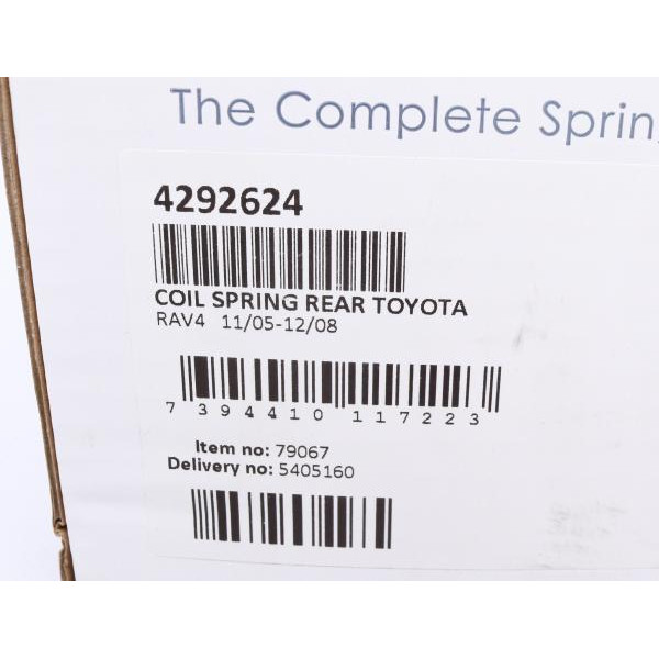 4292624 LESJOFORS Пружина (задня) Toyota Rav 4 III 2.0 4WD/2.2 D 4WD 05-13 (SUV)