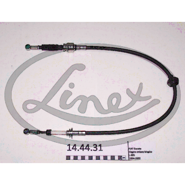 144431 LINEX Трос кулисы Fiat Ducato 2.5/2.8D/TD 98-02 (995/765mm) (L)