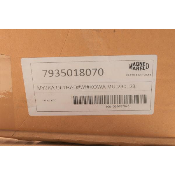 007935018070 MAGNETI MARELLI Мойка ультразвуковая MU-230 (23L) (475x280x170mm)