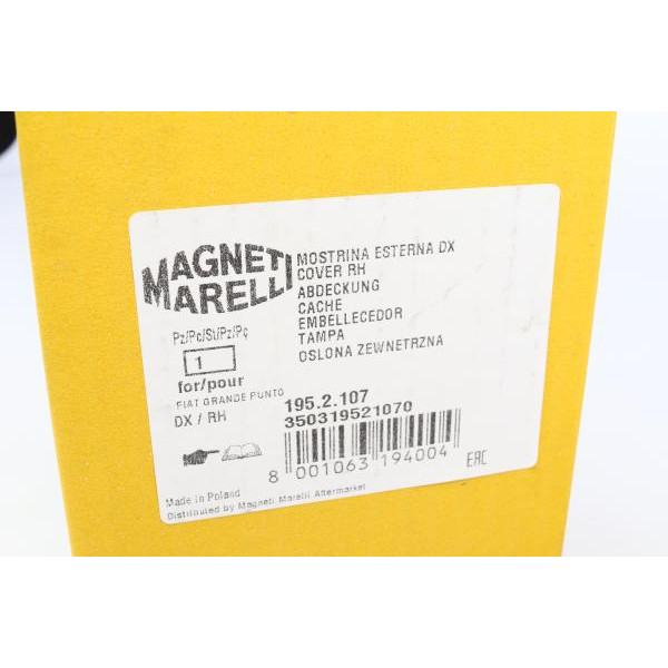 350319521070 MAGNETI MARELLI Кришка дзеркала заднього виду Fiat Punto 05- (R)
