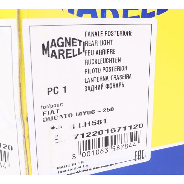 712201571120 MAGNETI MARELLI Ліхтар задній Fiat Ducato/Peugeot Boxer 06- (R)