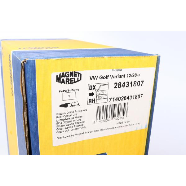 714028431807 MAGNETI MARELLI Ліхтар задній VW Golf IV 99-06 (R)