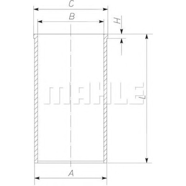 151WV3200 MAHLE Гільза поршнева VW LT 2.8TDI 96- (116kw) (d=93mm)