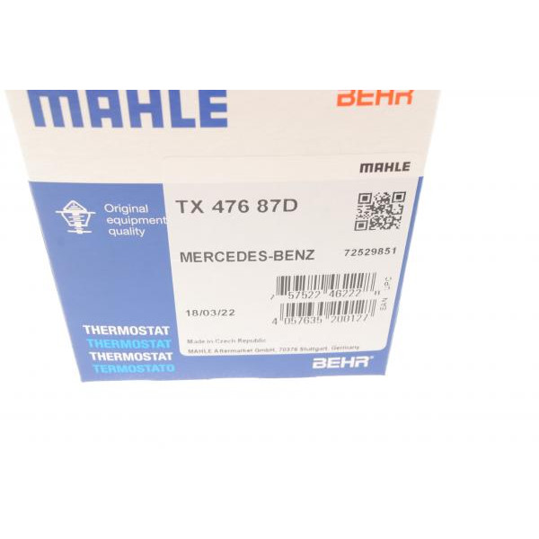TX47687D MAHLE Термостат MB Vito (W638) 2.2CDI/Sprinter 2.2-2.7CDI (OM611/OM612/OM646) (заміна TH 11 87)