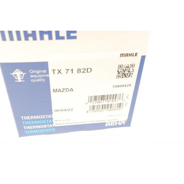 TX7182D MAHLE Термостат Mazda 3/6/323/626 1.4-2.5 91-14 (82°C)