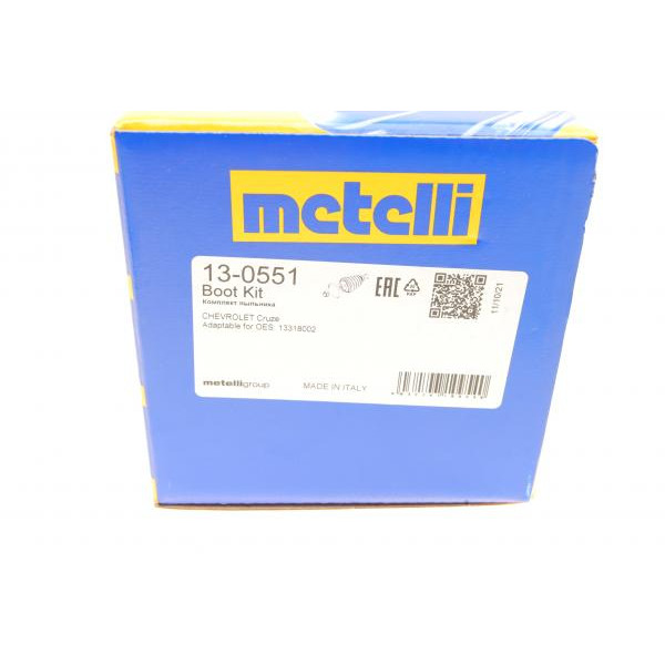 130551 METELLI Пильовик шрусу (зовнішній) Chevrolet Cruze 1.6/1.8 09- (25x78x130) (к-кт)