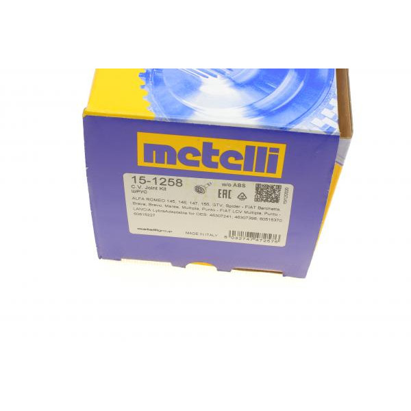 151258 METELLI Шрус (зовнішній) Fiat Brava/Bravo 96-01/Punto 99-12 (25z/25z/90mm)