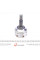 151378 METELLI Шрус (зовнішній) Renault Kangoo 97-/Clio 98-/Nissan Kubistar 03- (21z/30z/52.2mm/84mm/51mm) (+ABS26z)