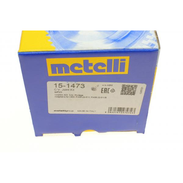 151473 METELLI Шрус (зовнішній) Mazda 323 F/S 1.3-1.6 98-04 (26z/28z/76.2mm)