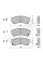 2202231 METELLI Колодки гальмівні (передні) Mazda 626 IV/V 91-02/MX-6 92-97/Ford USA Probe 93-98