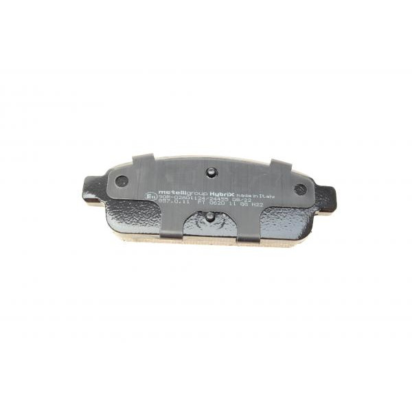 2208400 METELLI Колодки гальмівні (задні) Nissan Rogue 10-13/Opel Zafira C/Mokka 11-/Astra J/Chevrolet Cruze 09-