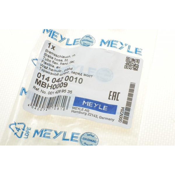 0140420010 MEYLE Шланг гальмівний (передній) MB 207-609 (L=494mm)