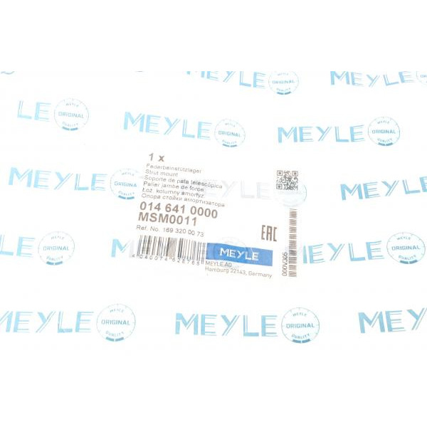 0146410000 MEYLE Подушка амортизатора (переднього) + підшипник MB (W169/245) 04-12