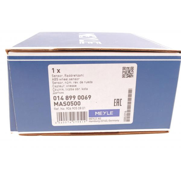 0148990069 MEYLE Датчик ABS (задній) MB Sprinter/VW Crafter 11- (L)