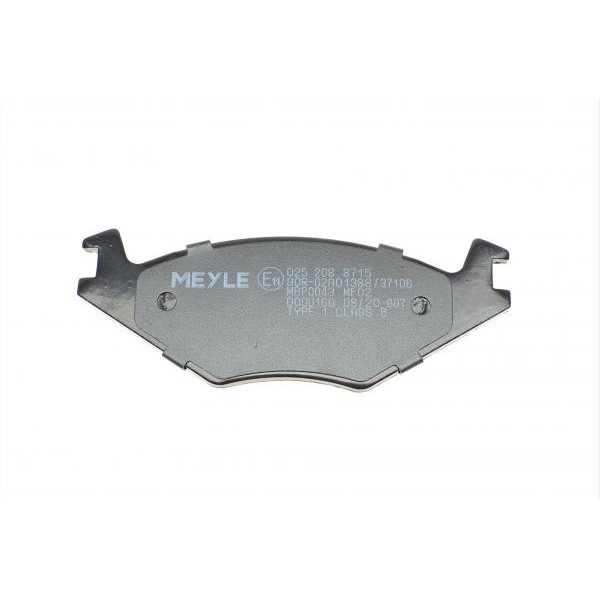 0252088715 MEYLE Колодки гальмівні (передні) VW Golf/Jetta 83-91 (137.9x15.3x49)